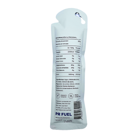 PR Fuel - Energy Gel - Neutro - Sin Cafeina