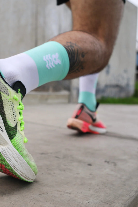 Bunnyhop - Bicolor Aqua - Medias