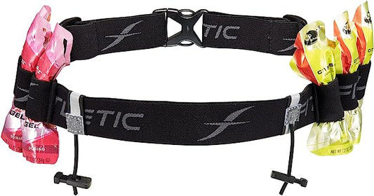 Fitletic Race II - Cinturón Porta geles/número - Negro