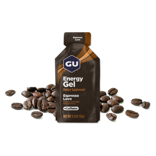 GU Energy Gel – Espresso Love (Café Espresso) – 40 mg, con cafeína