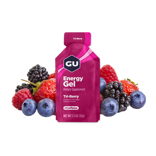 GU Energy Gel – Tri-Berry (Tres Bayas) – sin cafeína