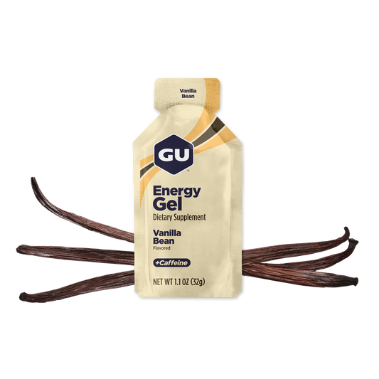 GU Energy Gel – Vanilla Bean (Vainilla) – 20 mg, con cafeína