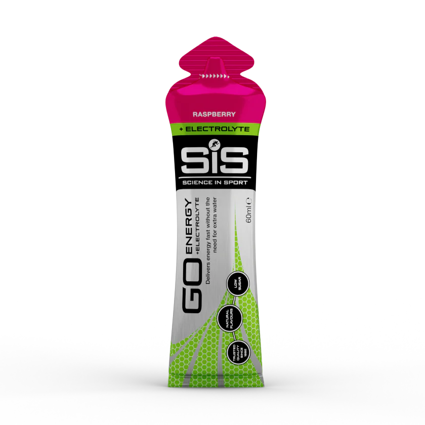 SIS - Go Energy + Electrolytes Gels - Geles con Electrolitos - Raspberry - Frambuesa
