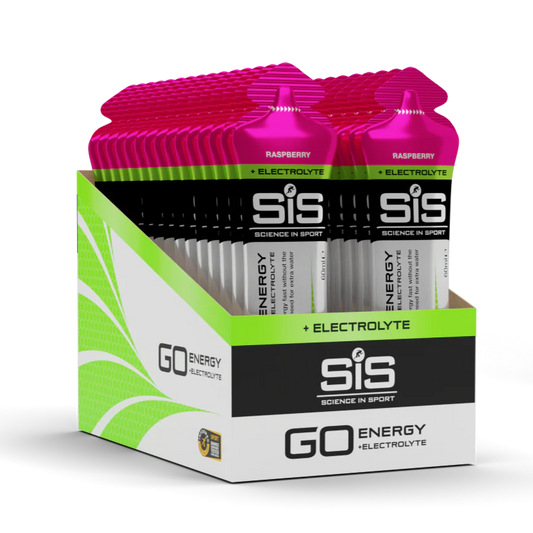 SIS - Go Energy + Electrolytes Gels - Geles con Electrolitos - Raspberry - Frambuesa