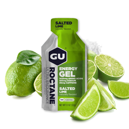 GU Roctane Gel – Lime Salt (Limón & Sal) – 35 mg, con cafeína