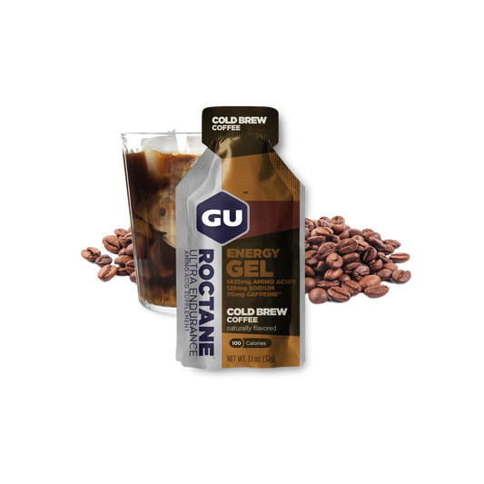 GU Roctane Gel – Cold Brew Coffee (Café Cold Brew) – 35 mg, con cafeína