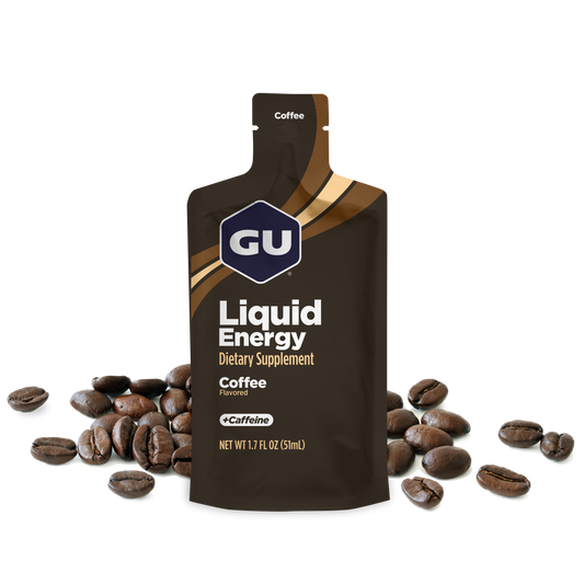 GU Liquid Energy - Coffee / Café | Con cafeína (40 mg) – Gel energético líquido