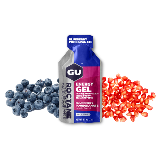 GU Roctane Gel – Blueberry Pomegranate (Arándano & Granada) – 35 mg, con cafeína