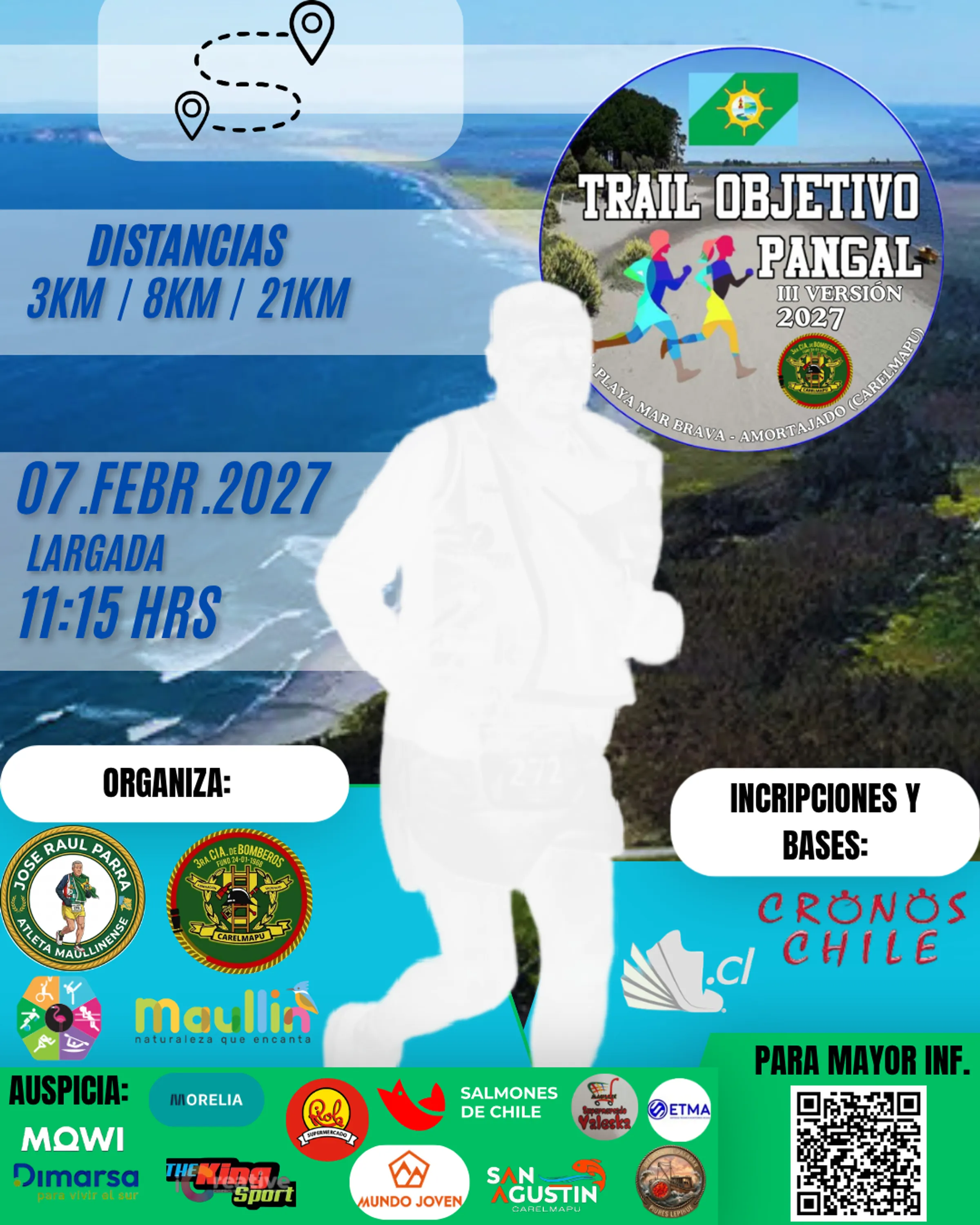 Flyer de Trail Ojetivo Pangal
