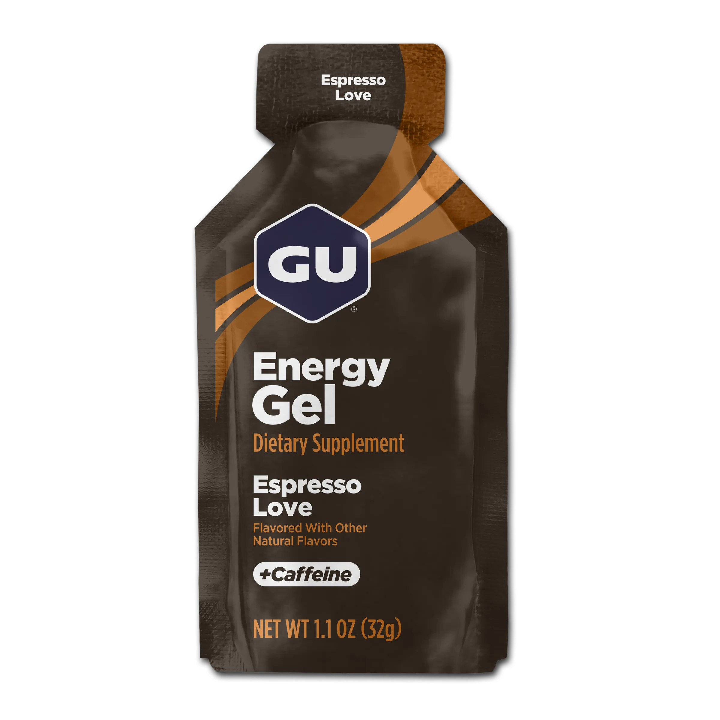 GU Energy Gel – Espresso Love (Café Espresso) – 40 mg, con cafeína
