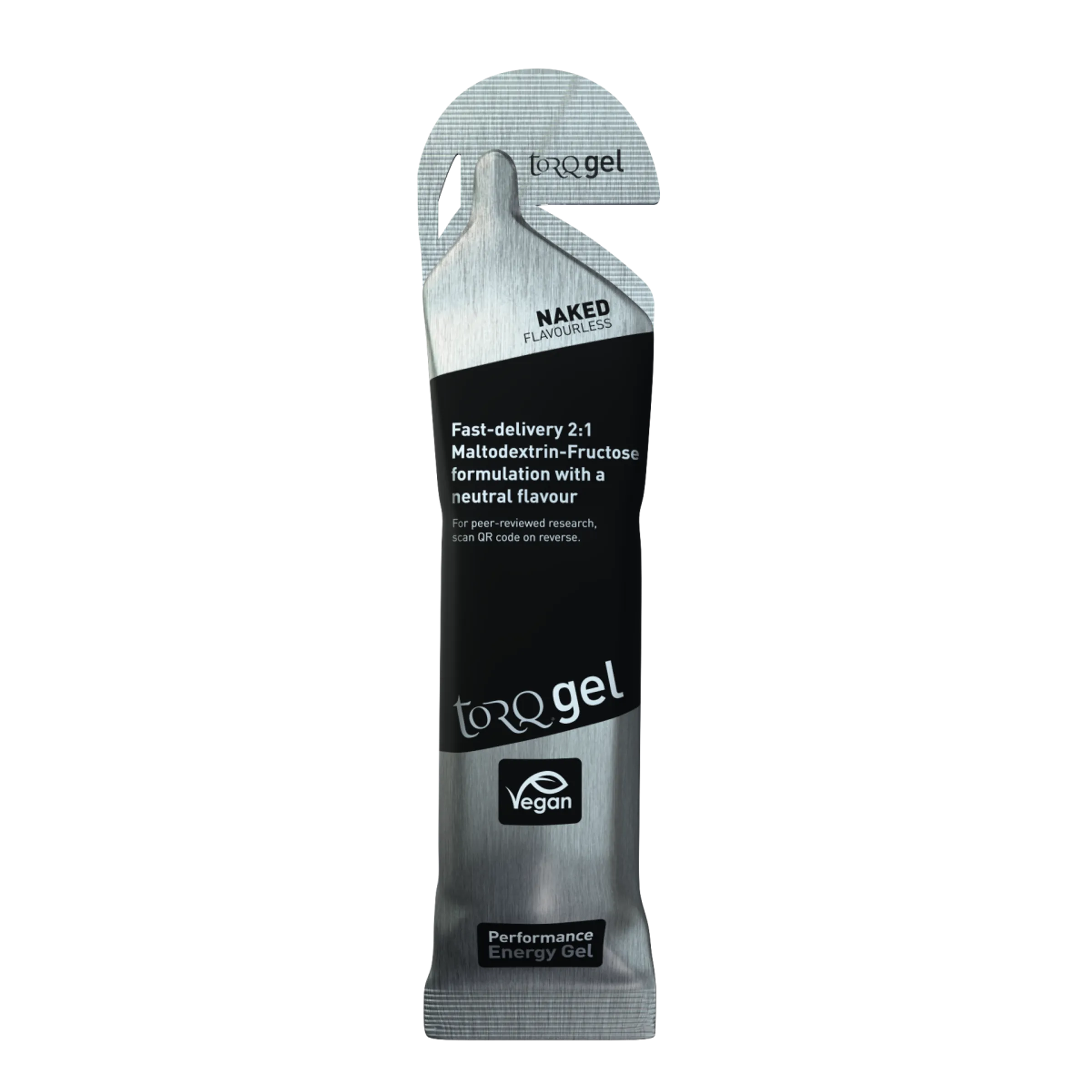 TORQ Energy Gel – Naked (sabor neutral), sin cafeína, 45 g