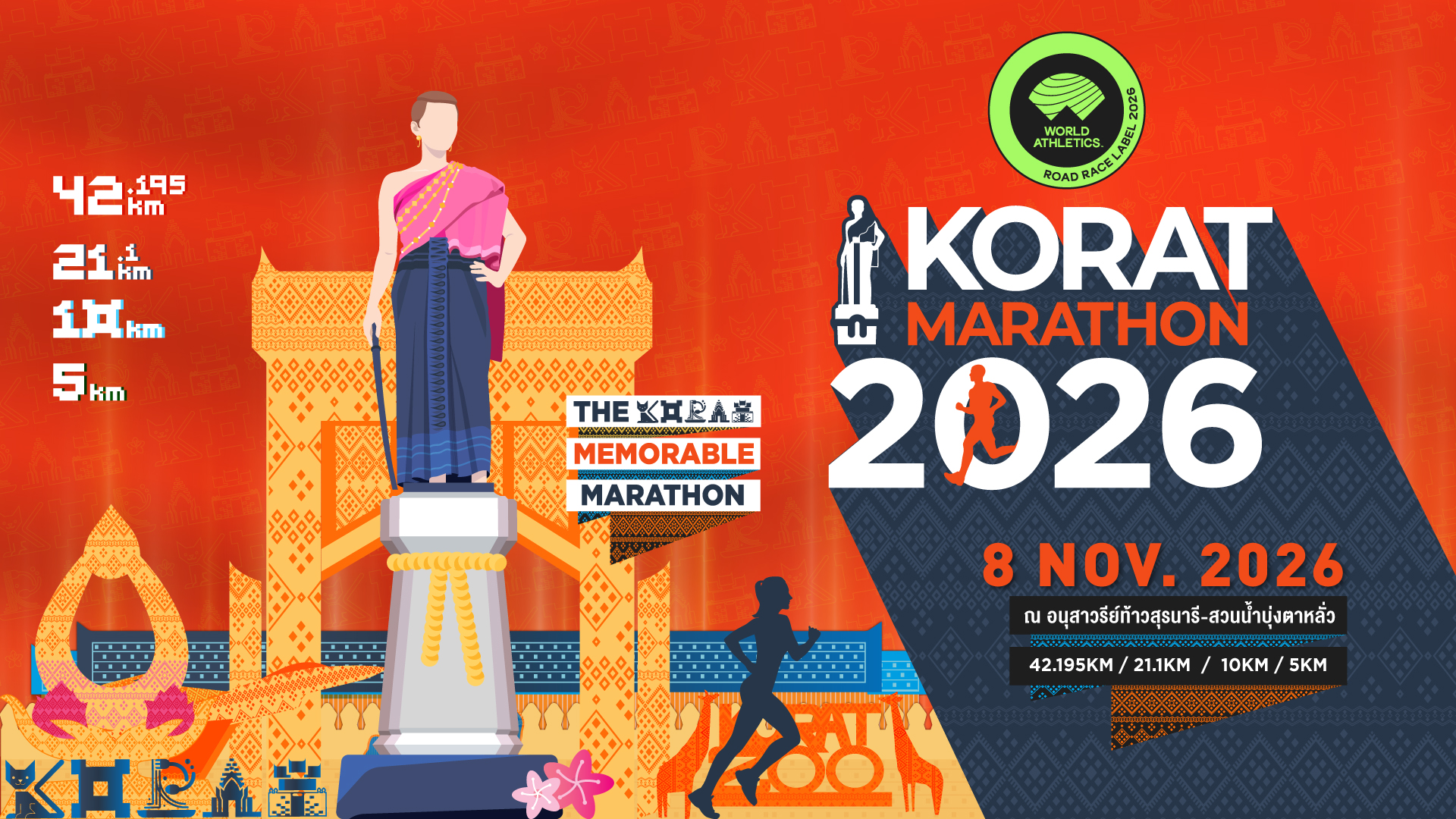 Flyer de Korat Marathon 2026