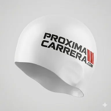 Gorro de Natación - Rendimiento y Ajuste Hidrodinámico ProximaCarrera Blanco