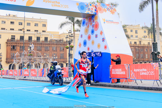 Rio Ferdinand Cereceda Oro en la Maraton de los Juegos Bolivarianos 2025