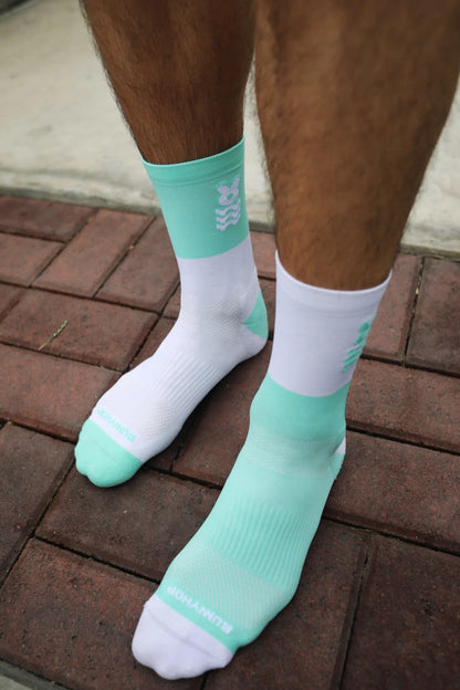 Bunnyhop - Bicolor Aqua - Medias