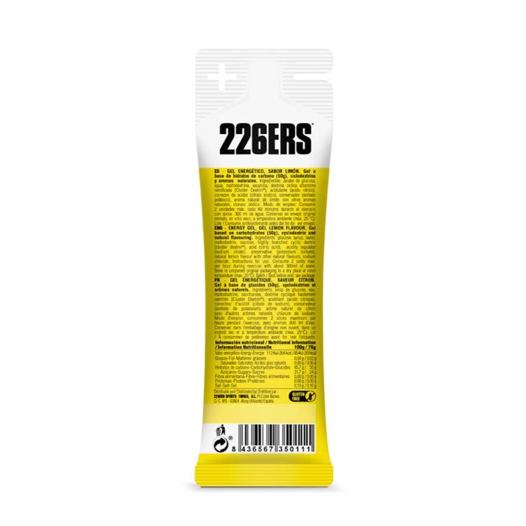 Gel Energizante - 226ER High Energy Gel - Limon - Lemon