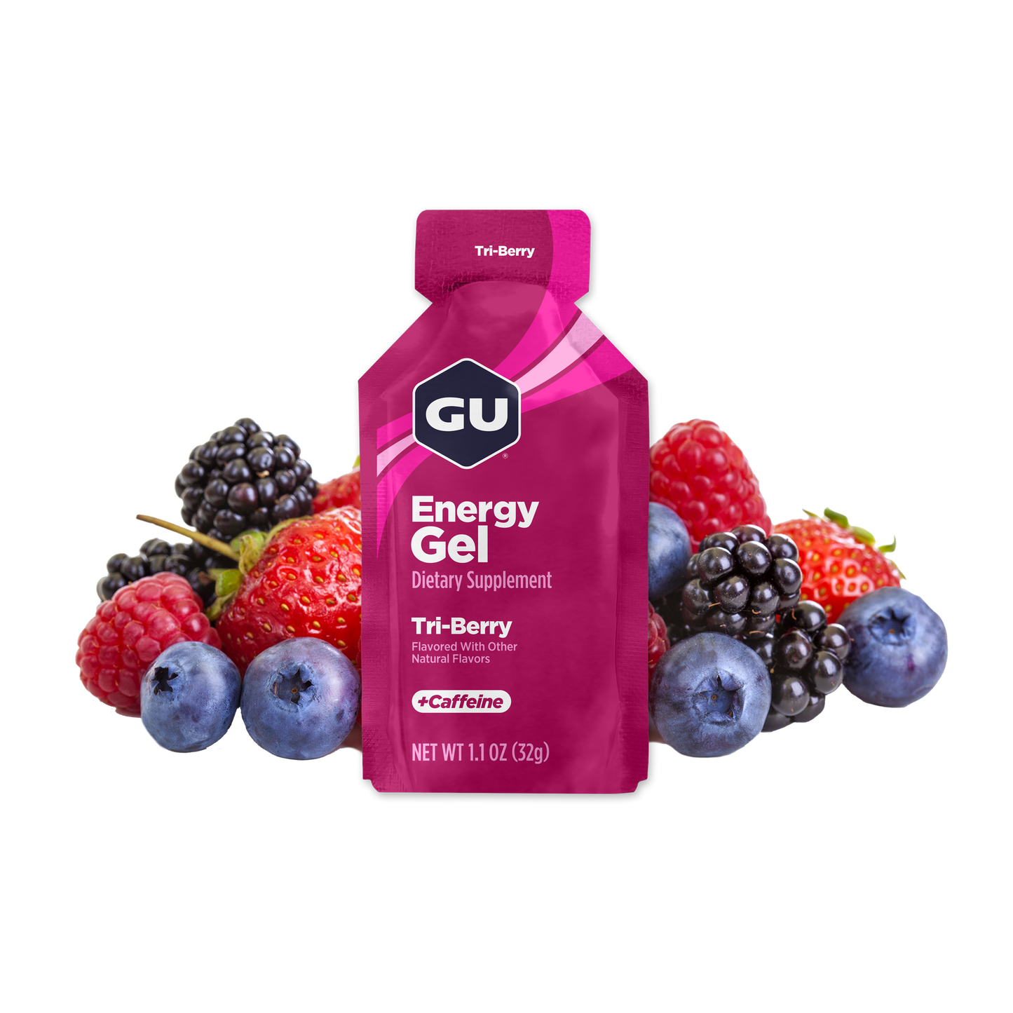 GU Energy Gel – Tri-Berry (Tres Bayas) – sin cafeína