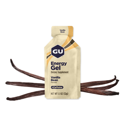 GU Energy Gel – Vanilla Bean (Vainilla) – 20 mg, con cafeína