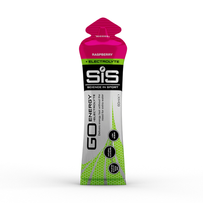 SIS - Go Energy + Electrolytes Gels - Geles con Electrolitos - Raspberry - Frambuesa