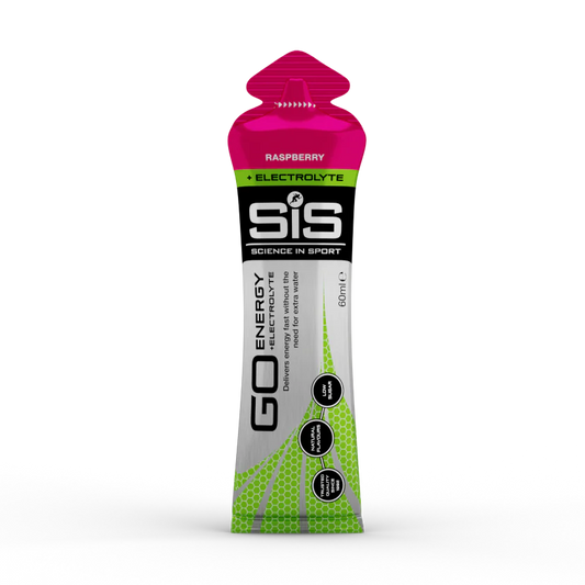 SIS - Go Energy + Electrolytes Gels - Geles con Electrolitos - Raspberry - Frambuesa