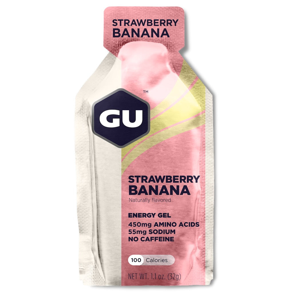 GU Energy Gel – Strawberry Banana (Fresa Plátano) – sin cafeína