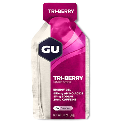 GU Energy Gel – Tri-Berry (Tres Bayas) – sin cafeína