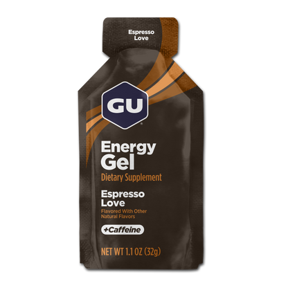 GU Energy Gel – Espresso Love (Café Espresso) – 40 mg, con cafeína