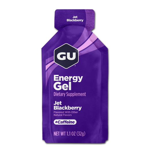 GU Energy Gel – Jet Blackberry (Mora Negra) – 40 mg, con cafeína