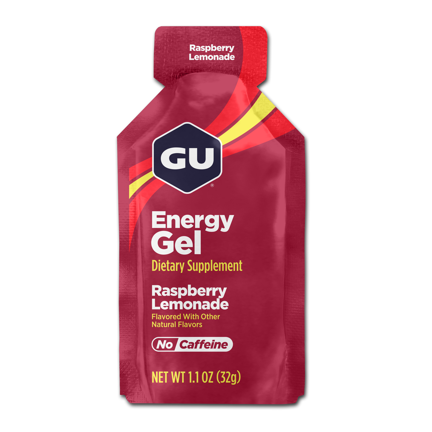 GU Energy Gel – Raspberry Lemonade (Frambuesa Limón) – 25 mg, con cafeína
