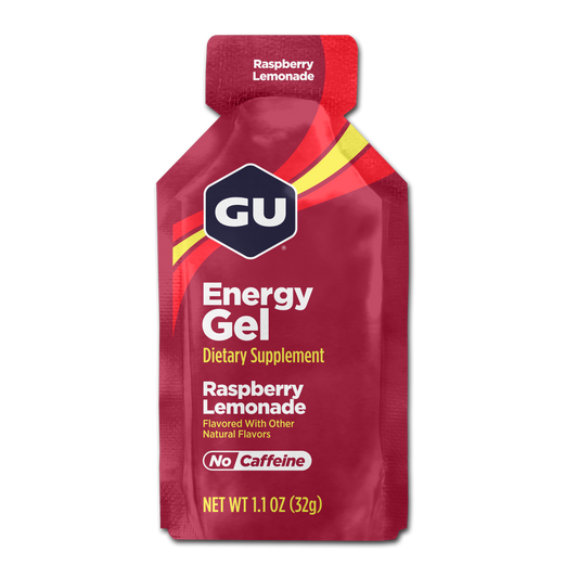 GU Energy Gel – Raspberry Lemonade (Frambuesa Limón) – 25 mg, con cafeína