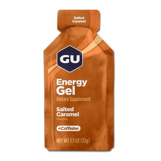 GU Energy Gel – Salted Caramel (Caramelo Salado) – 20 mg, con cafeína