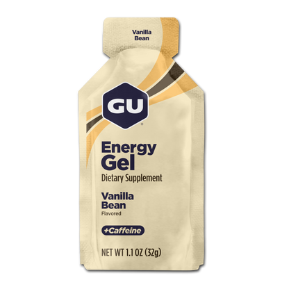 GU Energy Gel – Vanilla Bean (Vainilla) – 20 mg, con cafeína