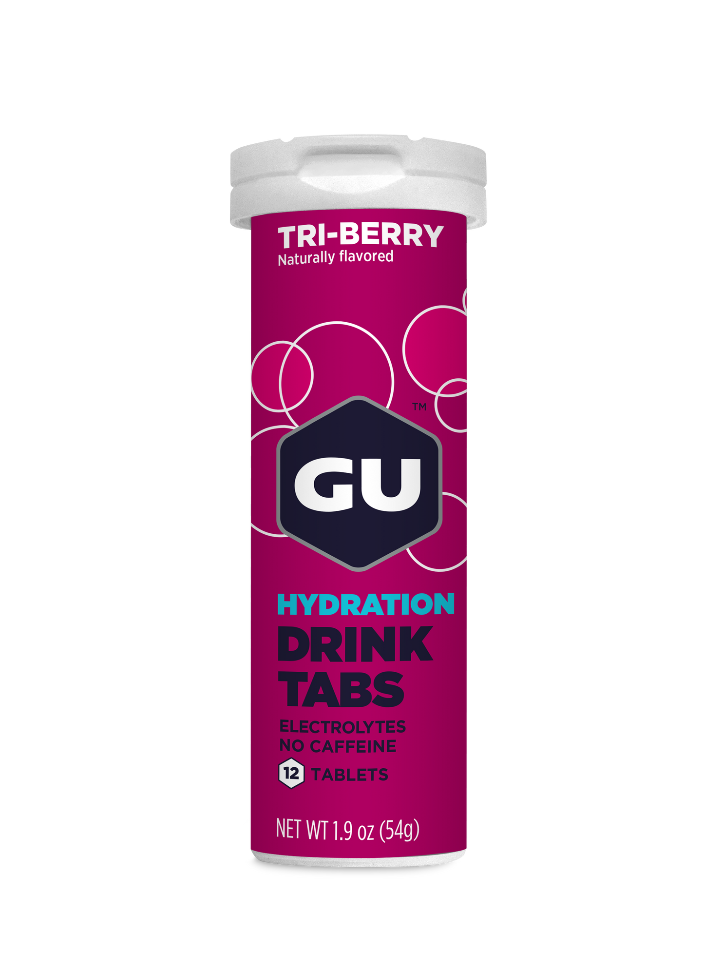 GU Drink Tabs - Tri / Tri | Sin cafeína – Tabletas efervescentes de electrolitos
