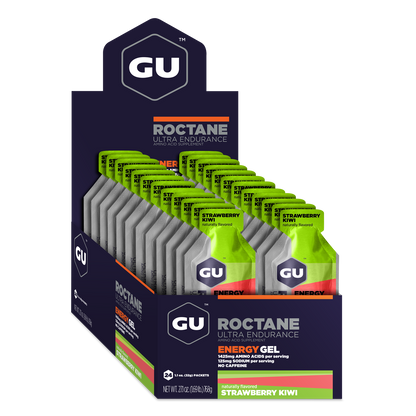 GU Roctane Gel – Kiwi Strawberry (Kiwi & Fresa) – 35 mg, con cafeína