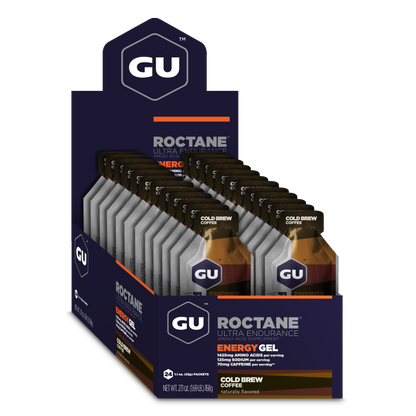 GU Roctane Gel – Cold Brew Coffee (Café Cold Brew) – 35 mg, con cafeína