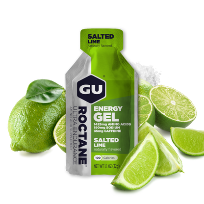 GU Roctane Gel – Lime Salt (Limón & Sal) – 35 mg, con cafeína
