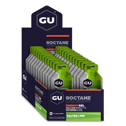 GU Roctane Gel – Lime Salt (Limón & Sal) – 35 mg, con cafeína