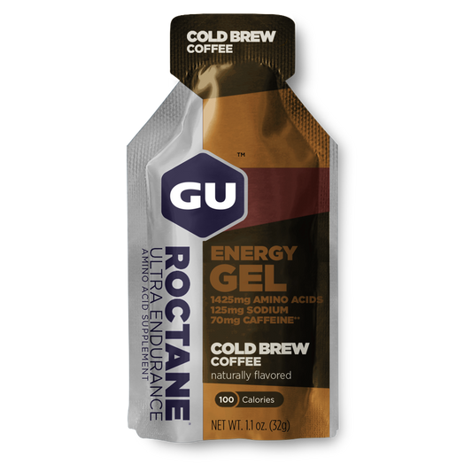 GU Roctane Gel – Cold Brew Coffee (Café Cold Brew) – 35 mg, con cafeína