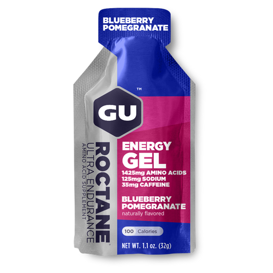 GU Roctane Gel – Blueberry Pomegranate (Arándano & Granada) – 35 mg, con cafeína