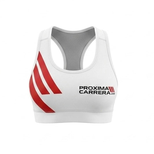 Top Deportivo ProximaCarrera - Edición Pista / Alta Competencia - Blanco Mujer