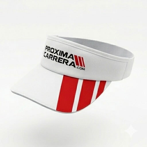 Visera Running Bocco - Ligereza y Protección Solar Blanco