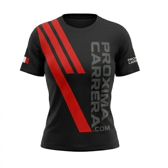 Polo ProximaCarrera - Edición Running Pista (Ultra Ligero) Negro Mujer