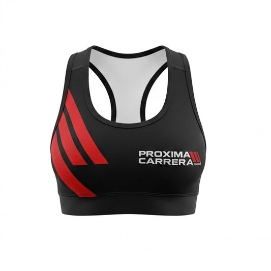 Top Deportivo ProximaCarrera - Edición Pista / Alta Competencia - Negro Mujer