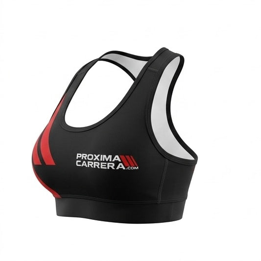 Top Deportivo ProximaCarrera - Edición Pista / Alta Competencia - Negro Mujer