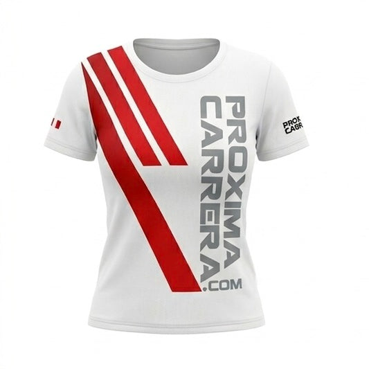 Polo ProximaCarrera - Edición Running Pista (Ultra Ligero) Blanco Mujer