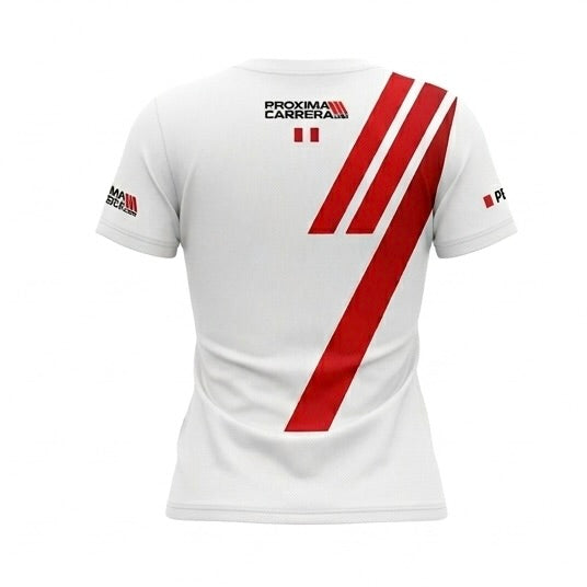 Polo ProximaCarrera - Edición Running Pista (Ultra Ligero) Blanco Mujer