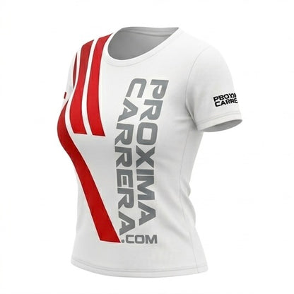 Polo ProximaCarrera - Edición Running Pista (Ultra Ligero) Blanco Mujer