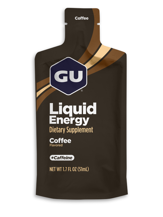 GU Liquid Energy - Coffee / Café | Con cafeína (40 mg) – Gel energético líquido