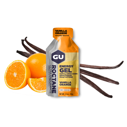 GU Roctane Gel – Vanilla Orange (Vainilla & Naranja) – 35 mg, con cafeína