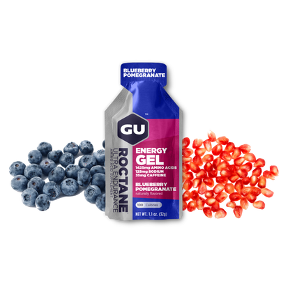 GU Roctane Gel – Blueberry Pomegranate (Arándano & Granada) – 35 mg, con cafeína